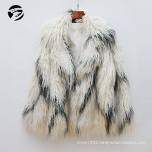 Winter Warm White cheap faux fur coat feather plus size faux fur coat 2019